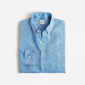 Deep Royal J.Crew Baird McNutt Irish linen shirt | J.Crew Factory | IUFBZ3219