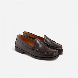 Dress Brown J.Crew Camden loafers in leather | J.Crew Factory | MUCWQ3160