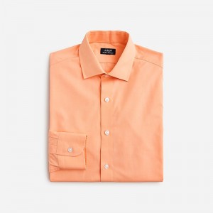 Ed Check Orange White J.Crew Ludlow Premium fine cotton dress shirt | J.Crew Factory | OKRLC5706