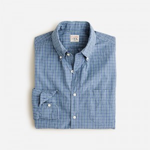 Edmond Blue Green J.Crew Secret Wash cotton poplin shirt | J.Crew Factory | VDJOM4279