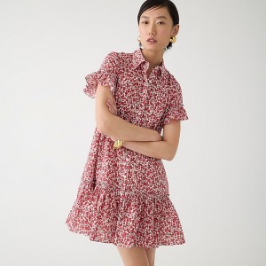 Elizas Red J.Crew Amelia shirtdress in Liberty® Eliza's Red fabric | J.Crew Factory | VJQPE2678