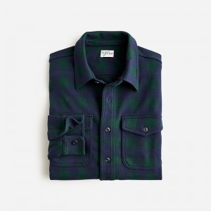 Embry Navy Green J.Crew Seaboard soft-knit shirt | J.Crew Factory | XBEHU7045