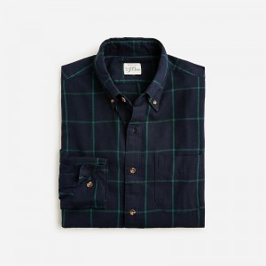 Every Square Navy J.Crew Brushed twill shirt | J.Crew Factory | EOIUS2579