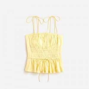 Fresh Lemon J.Crew Clio top in textured gauze | J.Crew Factory | HRQYZ4120