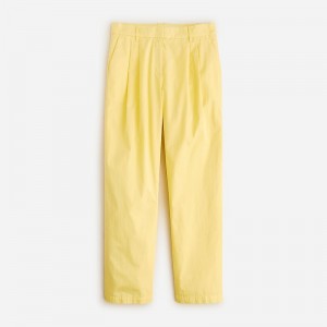 Fresh Lemon J.Crew Wide-leg essential pant in cotton poplin | J.Crew Factory | NDKVG1062