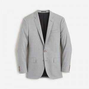 Geyser Grey J.Crew Ludlow Slim-fit suit jacket with double vent in Italian wool | J.Crew Factory | FXWMC6908