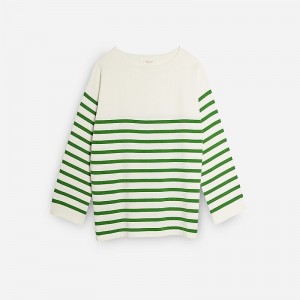 Green Multi J.Crew DEMYLEE New York™ Barid striped sweater | J.Crew Factory | XMGCE5941