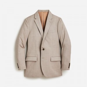 Heather Beige J.Crew Ludlow Slim-fit suit jacket with double vent in Italian wool | J.Crew Factory | UVAQX8769