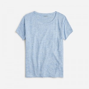 Heather Peri J.Crew Relaxed linen T-shirt | J.Crew Factory | FLSEJ4865