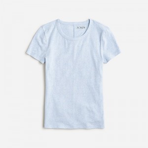 Heather Peri J.Crew Stretch linen-blend crewneck T-shirt | J.Crew Factory | XDLMB5760