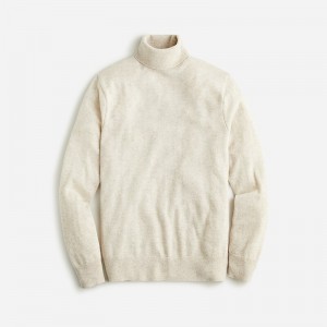 Hthr Birch J.Crew Cashmere turtleneck sweater | J.Crew Factory | WLTKO9804