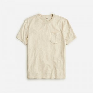 Hthr Ecru J.Crew Broken-in pocket T-shirt | J.Crew Factory | SJXPA3951