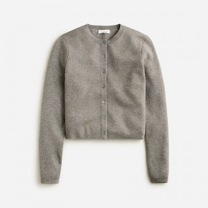 Hthr Graphite J.Crew Cardigan sweater in TENCEL™-lyocell | J.Crew Factory | NQZXG4870