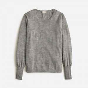 Hthr Graphite J.Crew Halle crewneck sweater | J.Crew Factory | PMOGF3209