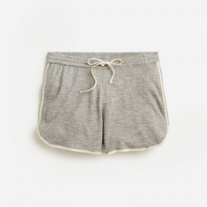 Hthr Grey Muslin J.Crew Featherweight cashmere drawstring short | J.Crew Factory | RTSEL4920