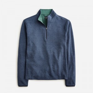 Hthr Harbor Mineral J.Crew Performance half-zip pullover with COOLMAX® technology | J.Crew Factory | MQWUI2460