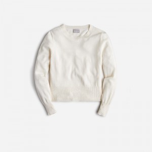 Hthr Muslin J.Crew Cashmere shrunken crewneck sweater | J.Crew Factory | YZWDN0681