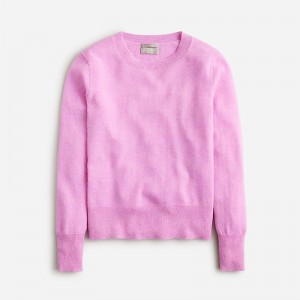 Hthr Neon Orchid J.Crew Cashmere classic-fit crewneck sweater | J.Crew Factory | KFLJQ4023