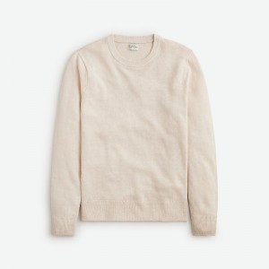 Hthr Parchment J.Crew Linen crewneck sweater | J.Crew Factory | WBMSI2704