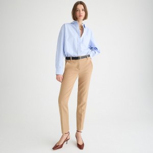 Hthr Saddle J.Crew Cameron slim cropped pant in four-season stretch | J.Crew Factory | QLJAV2734