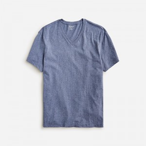 Hthr Shadow J.Crew Broken-in short-sleeve V-neck T-shirt | J.Crew Factory | MFNEL2983