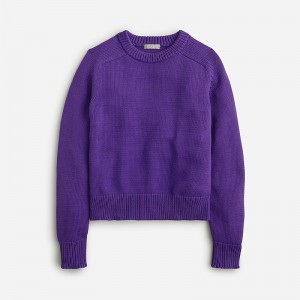 Imperial Purple J.Crew Relaxed pullover sweater | J.Crew Factory | IBSYU5948