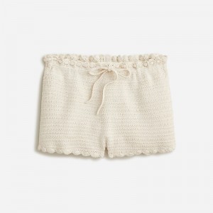 Ivory J.Crew Crochet mini short | J.Crew Factory | WUMVN2678