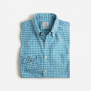 Kahlil Ivory Blue J.Crew Secret Wash cotton poplin shirt | J.Crew Factory | ANSHP0156