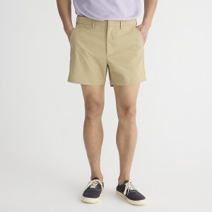 Khaki J.Crew 5'' tech short | J.Crew Factory | FKPRS7634