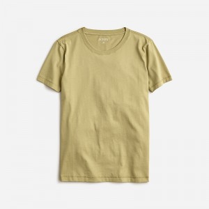 Khaki J.Crew Pima cotton relaxed T-shirt | J.Crew Factory | ZOLEC8346