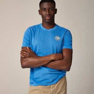 Lagoon Blue Shipwrecks J.Crew Vintage-wash cotton graphic T-shirt | J.Crew Factory | NMHER9710