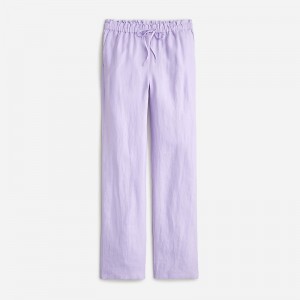 Lavender Jade J.Crew Soleil pant in striped linen | J.Crew Factory | VKYSF4095