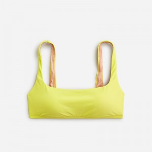 Lemon Sorbet J.Crew Squareneck bikini top | J.Crew Factory | FIASB2485