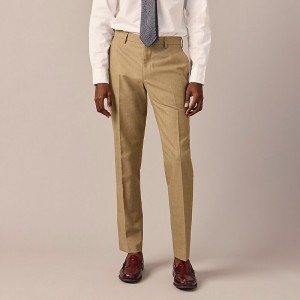 Light Olive Pindot J.Crew Ludlow Slim-fit suit pant in English cotton-wool blend | J.Crew Factory | TZXMO2658