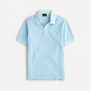 Light Pool J.Crew Washed piqué polo shirt | J.Crew Factory | OPLVG9257