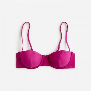 Magenta Orchid J.Crew Balconette underwire bikini top | J.Crew Factory | JGRUT7094