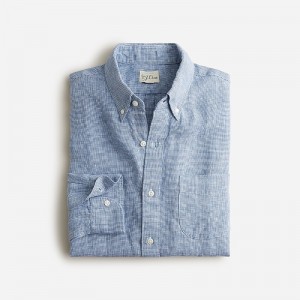 Mini Houndstooth Spring J.Crew Baird McNutt Irish linen shirt | J.Crew Factory | SJCRU4189