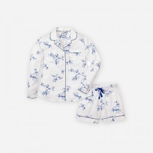 Multi Pattern J.Crew Petite Plume™ La Mer long-sleeve short set | J.Crew Factory | XNYPS8142