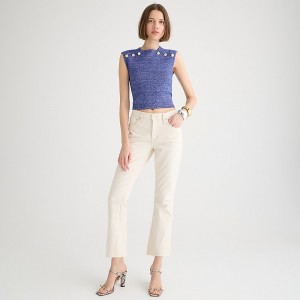 Natural J.Crew 9" demi-boot crop jean | J.Crew Factory | AYJZN3960