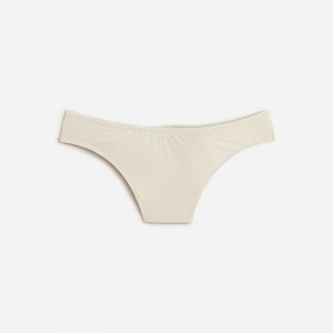 Natural J.Crew Belted '90s high-leg bikini bottom | J.Crew Factory | PIMZU9570