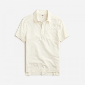 Natural J.Crew Hemp-organic cotton blend polo shirt | J.Crew Factory | ZQEBC4137