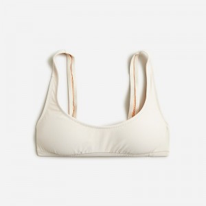 Natural J.Crew Heritage scoopneck bikini top | J.Crew Factory | RKMPG0186