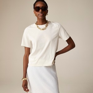 Natural J.Crew Pima cotton relaxed T-shirt | J.Crew Factory | GHZMT7964