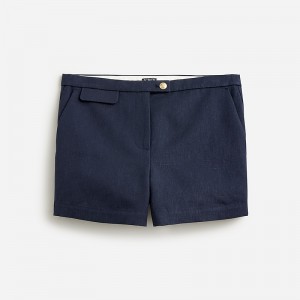 Navy J.Crew 3" suit short in textured linen blend | J.Crew Factory | NCYKG1896