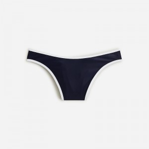 Navy J.Crew Belted '90s high-leg bikini bottom | J.Crew Factory | SGVBM1806