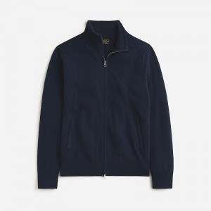 Navy J.Crew Cashmere full-zip sweater | J.Crew Factory | AQWUV8321