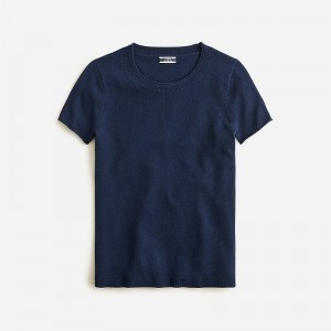 Navy J.Crew Cashmere relaxed T-shirt | J.Crew Factory | RKDAU0237