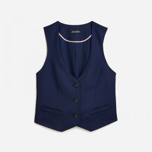 Navy J.Crew Classic-fit vest in city twill | J.Crew Factory | DBVGJ7415