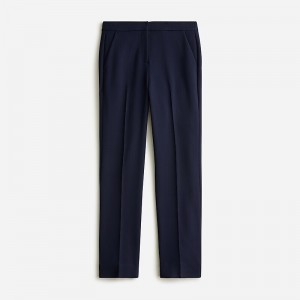 Navy J.Crew Kate straight-leg pant in four-season stretch | J.Crew Factory | GBZYR4015