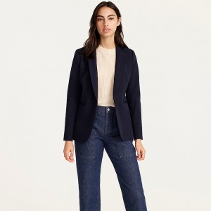 Navy J.Crew Parke blazer in bi-stretch cotton | J.Crew Factory | SJEBY1795